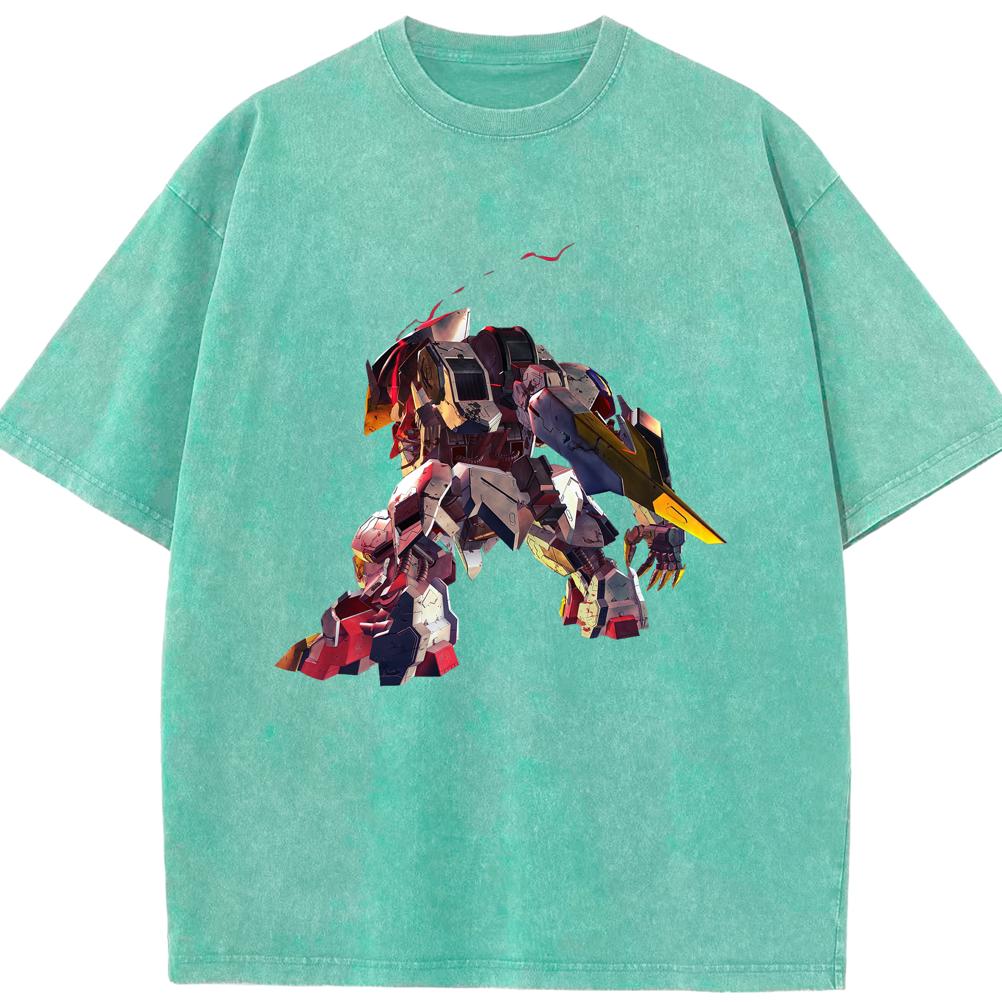 （画像用） 機動戦士ガンダム Mobile Suit Gundam 綿100% ヴィンテージ風 半袖Tシャツ（フロントプリント）